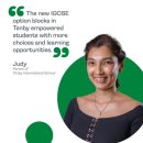 The new IGCSE option blocks in Tenby empowered students 이미지