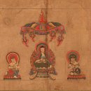 미국스미스소니언 박물관 20세기 모조품 돈황유화(遺畵) 불타및 보살도 이미지