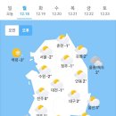 오늘의 날씨🌞☔️☃️, 2023년 12월 18일 월요일 이미지