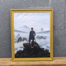 블루아트공부방 | [수작업 명화그림] 안개바다위의 방랑자 모사화 제작 후기