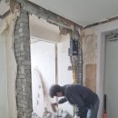 해운대대우1차아파트 | 해운대 대우1차 아파트 부산인테리어공사 조적벽현관 철거