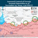 러시아 공세 캠페인 평가, 2024년 11월 25일(우크라이나 전황 이미지