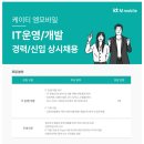 [kt M mobile] IT운영/개발(경력/신입) 상시채용 (~채용시마감) 이미지