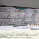 22번 버스, 한강신도시 → 김포공항역 까지 20분에 주파. 이미지
