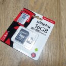 킹스톤 MicroSDHC/XC, Class10, UHS-I 16GB구매후기