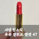 알뤼르 - 유성구 엑스포로 488 | 샤넬립스틱 루쥬 알뤼르 벨벳 47 내돈내산 구매 후기(가격, 발색)