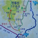 12월 정선 민둥산 산행지도 이미지