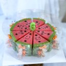 숙공방 | [주문케이크] 부산유치원 생일파티 부산수박설기 부산수박떡케이크 부산어린이집 생일케이크