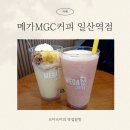 메가커피 신메뉴 꿀복숭아 스무디 망빙 파르페 솔직 후기 메가MGC커피 일산역점