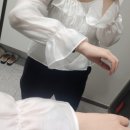 블링엔젤 | 라플리에 엔젤 블라우스 크리스마스룩 연말룩 추천 후기
