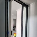 김천 인테리어 빌라 입구 슬림타입 도어 #블랙컨셉