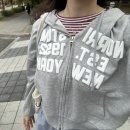 세탁천재 | 여성의류 무디라운 투웨이 세미 크롭 후드 집업 핏 천재 인정 후기!