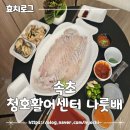 청호활어회센터 | 속초 청호활어회센터 나룻배 12호 회포장 내돈내산 후기