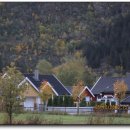 노르웨이의 자연지형과 가을 이미지