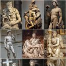 미켈란젤로의 조각들 이미지