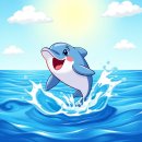 돌고래와펭귄 이미지
