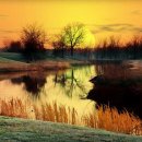 풍경이 있는 호수 이미지