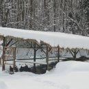 초가집 농장 이미지