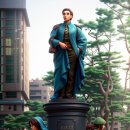 풍경 조형물 이미지