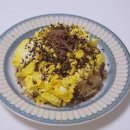 버터 장조림비빔밥 계란 양파 덮밥 간장계란밥 장조림버터비빔밥 한그릇 요리 이미지