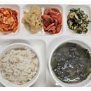 2월 13일 제천실버홈 바른 식단(명절 전 특식~삼색꼬치전과 식혜 / 치킨과 피자) 이미지