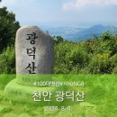 명산기사식당 | 명산100 #8[광덕산] 하코스- 광덕사~장군바위~정상