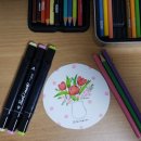 아기자기한 색연필 일러스트 이미지