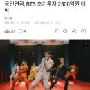 국민연금, BTS 초기투자 2500억원 대박 이미지