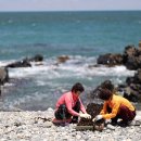 주전몽돌해변 노랑바위 앞(CCTV폴) | 동네한바퀴 울산 동구 주전마을 몽돌해변 촬영지 위치 어디? 돌미역 김황자 김영희 해녀