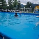 에덴테마어린이공원 화장실 앞 | 인제 인북천 물빛테마공원 캠핑장 / 개별 화장실, 샤워장 / 수영장, 방방이, 놀이터등 키즈캠핑 및 4...