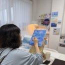 나이프로 그려보는 백드롭페인팅 이미지