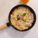 크림 리조또 만들기 베이컨 버섯 크림리조또 만드는법 이미지