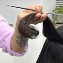 (주)바이진 | 건대미용실 성수미용실 바이진헤어에서 손상모 레이어드컷 + 아이롱펌으로 변신한 곱슬머리 고객님