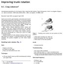Improving trunk rotation. 몸통회전 exercise. 크레이그 리벤슨 .. 골프 분석 이미지