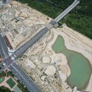 지금 한창 조성공사 중인 갑천생태호수공원과 갑천친수지구 영상 이미지