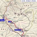 진대산(만기봉696m) 충북 단양 등산지도 이미지