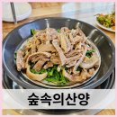 숲속산양목장 | 청주염소탕 맛집 용정동 숲속의산양 염소 수육 몸보신 후기