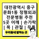 대전광역시 중구 문화1동 정형외과 전문병원 추천 5곳 어깨 | 손가락 | 목 | 관절 | 무릎
