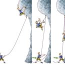 오버행에서의 다이나믹 빌레이(Dynamic belaying) 이미지