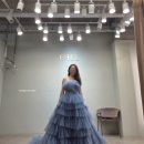 캉캉 | 뷰시엘스튜디오 촬영가봉(선피팅) 후기 | 블루 캉캉 유색드레스