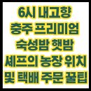 이평농장 | 6시 내고향 충주 프리미엄 숙성밤 햇밤 셰프의 농장 위치 및 택배 주문 꿀팁