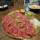 정선 아리랑시장의 요즘 맛집 &lt;정선회관&gt; 내돈내산 후기 &#39;한우 육회&#39;, &#39;녹두 오꼬노미야끼&#39;, &#39;장칼국수...