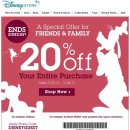 [DisneyStore]디즈니스토아-프랜즈앤패밀리 전상품20%할인 이미지