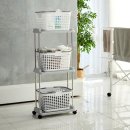 환경을 생각하는 정리수납 | 이동식 ３단 빨래 바구니 추천 효율적인 정리 수납 빨래함 틈새 바구니