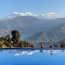히말라야 환상 일출과 네팔의 성산(聖山)마차푸차레와 안나푸르나 이미지