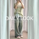 모노러브 | 프린팅 반팔 티 사이즈 후기 &amp; 코디 (비터셀즈 로즈 페탈 티, 러브모노 프릴 레이어드, PVCS 와이드...