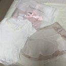 레이즈미야 유이 러플 블라우스, 릴리 홀터넥 레이스 탑 , 릴리 쉬폰 미니 스커트 후기 🤍☁️🐰