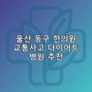 울산 동구 한의원 교통사고 다이어트 체중관리 추나 난청이명 5곳저렴한곳 추천하는곳