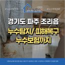 성호파크힐 | 파주 조리읍 누수피해복구 탐지부터 보험 처리까지 한번에 해결