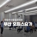 국립수산물품질관리원 부산지원 | 부산오피스요가 | 국립수산물품질관리원 사내 직원 점심 요가